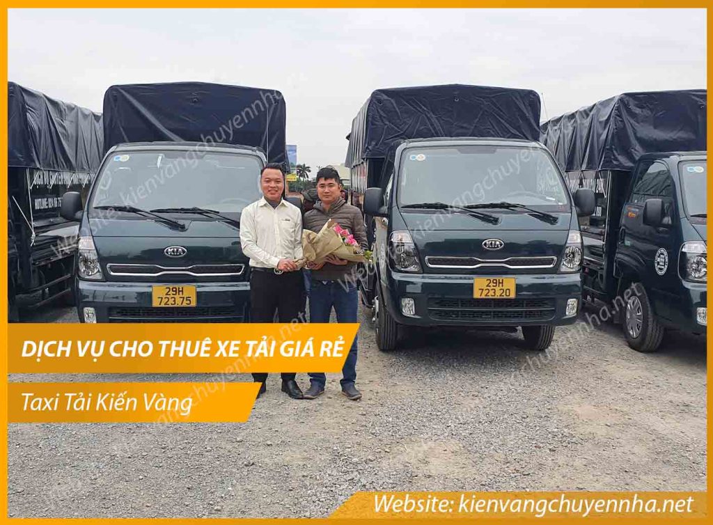 Dịch Vụ Thuê Xe Tải, Taxi Tải Kiến Vàng Cam Kết